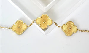 Gold Opulence Clover Bracelet