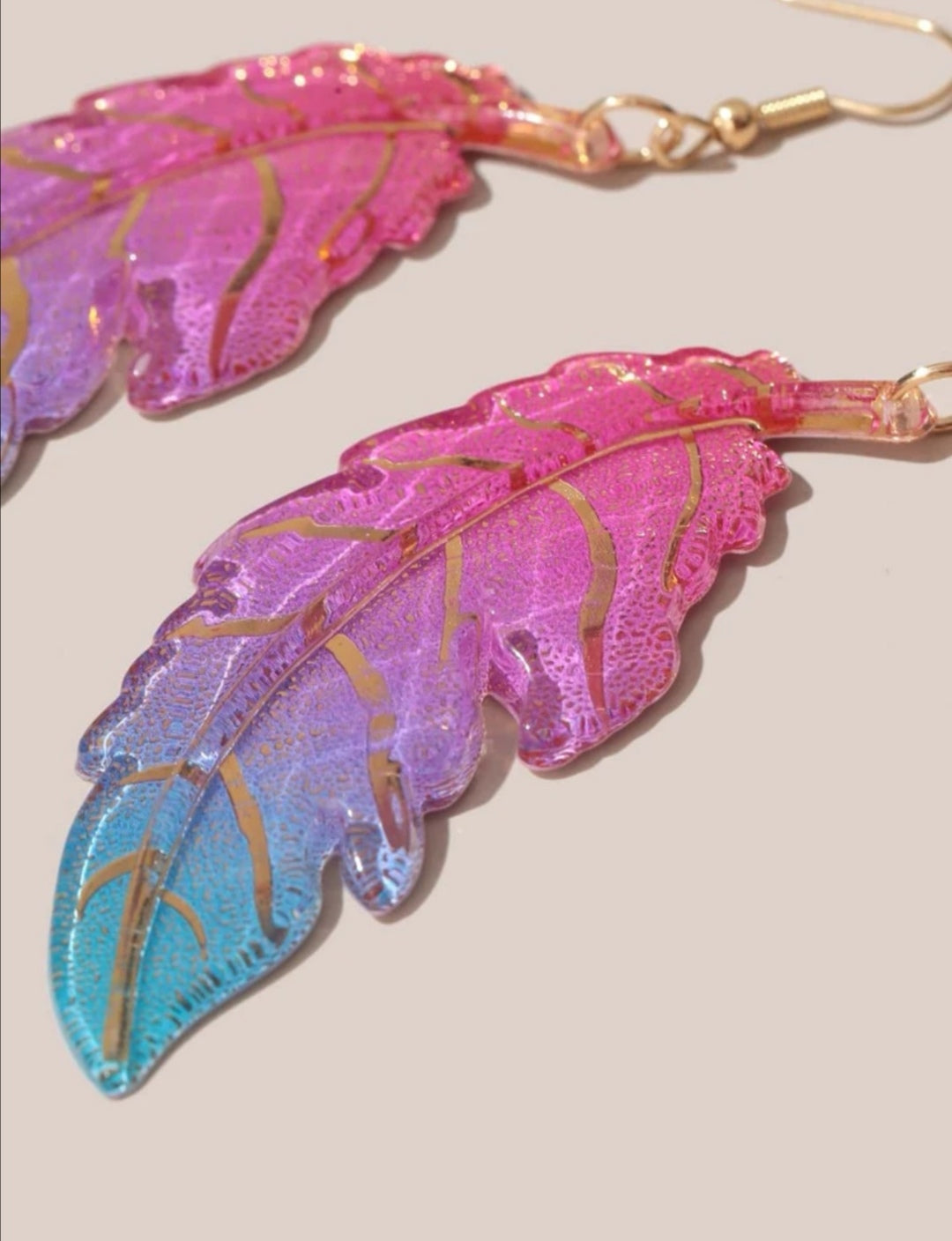 Ombre Leaf Earrings