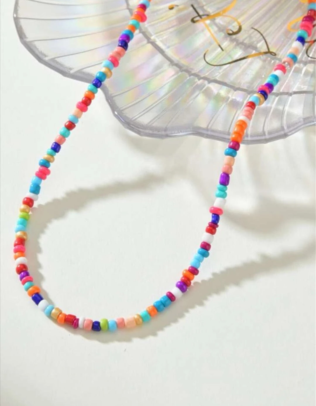 Rainbow beaded Necklace
