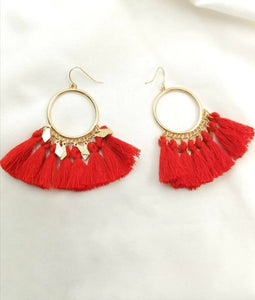 Fringed Trio of Earrings