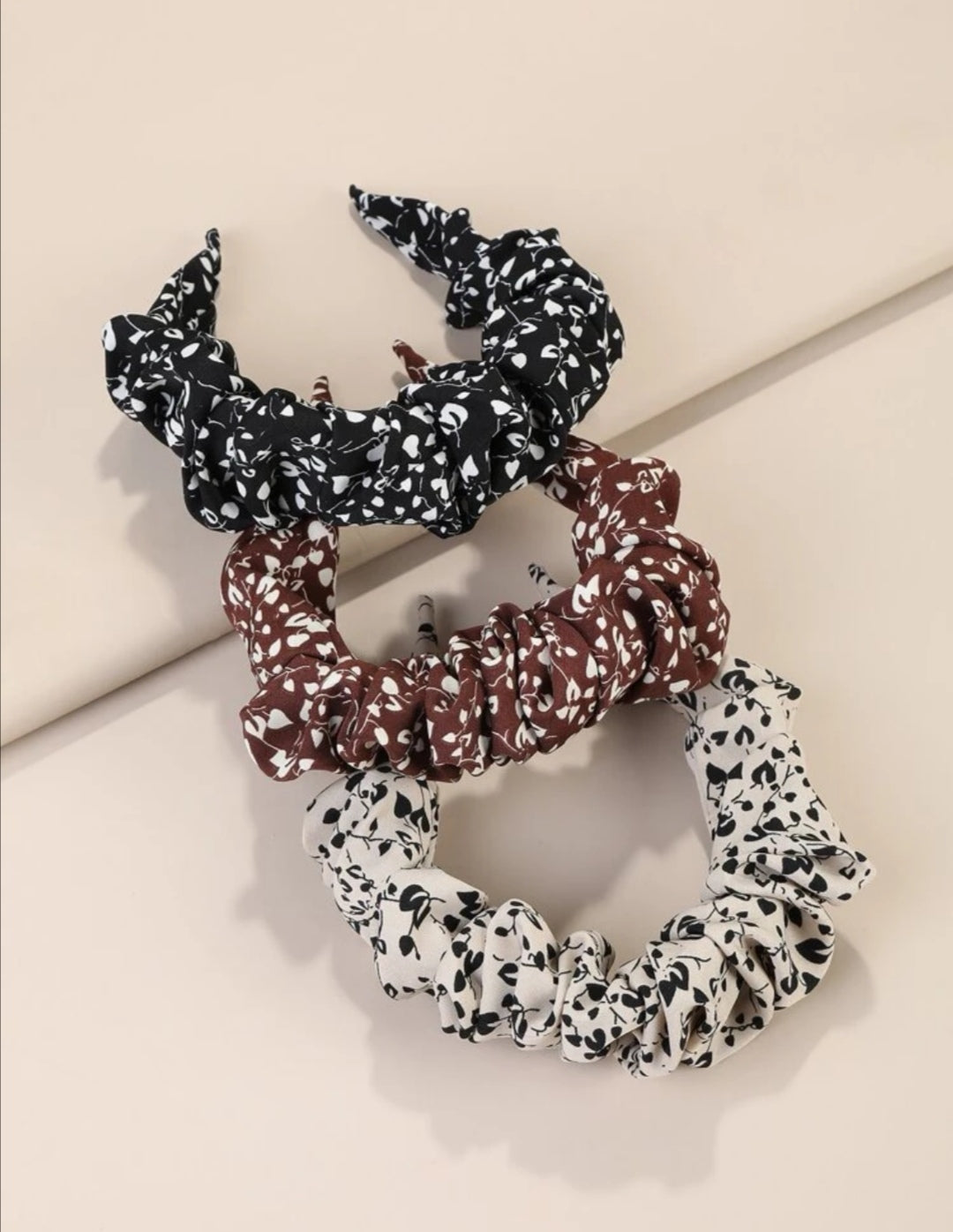 Heart Floral Hairband Set