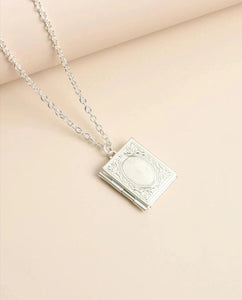 Book Locket Necklace